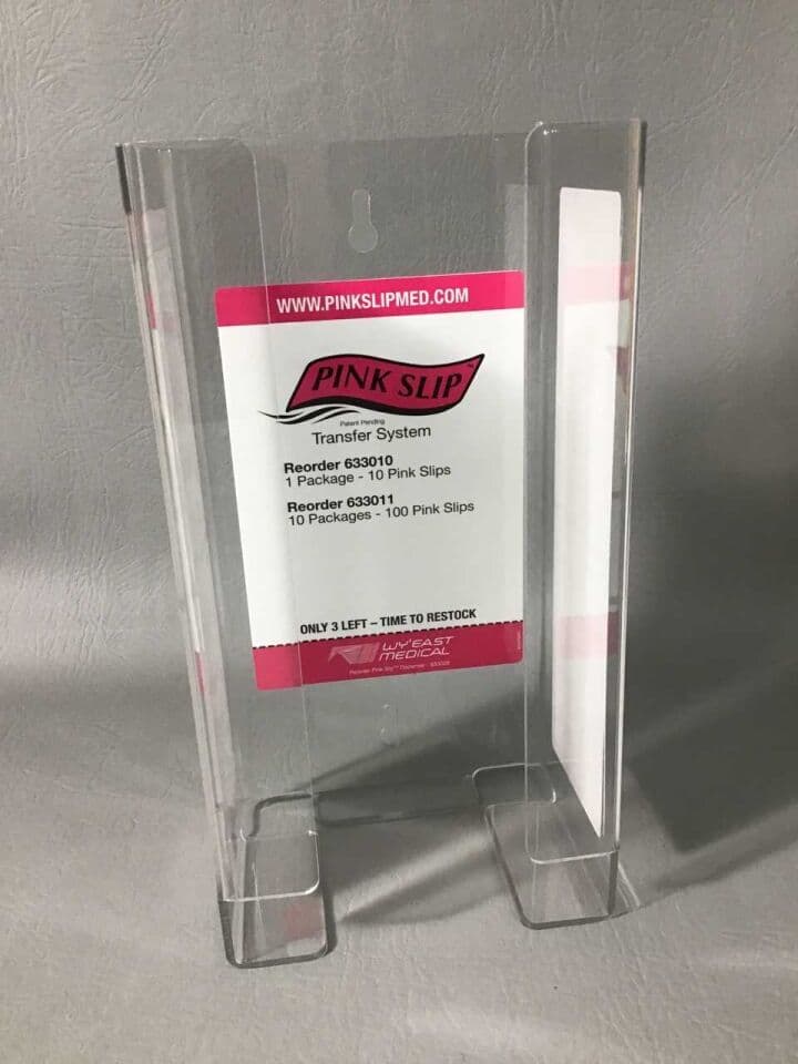 For Sale WYâEAST MEDICAL Pink Slip 630010 / 633011 Transfer System Dispenser