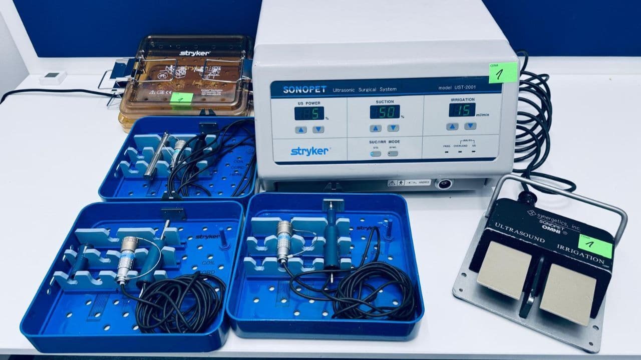 For Sale STRYKER Sonopet UST-2001 with handpiece's & footswitch Electrosurgical Unit