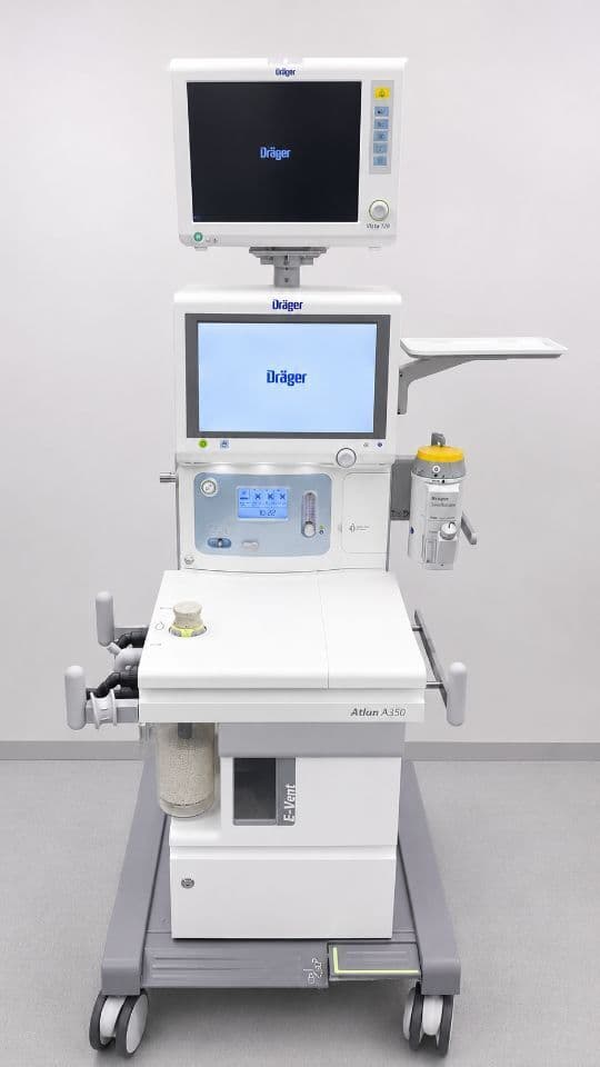 For Sale DRAEGER Atlan A350 YOM: 2020 with Vista & vaporizer Anesthesia Machine