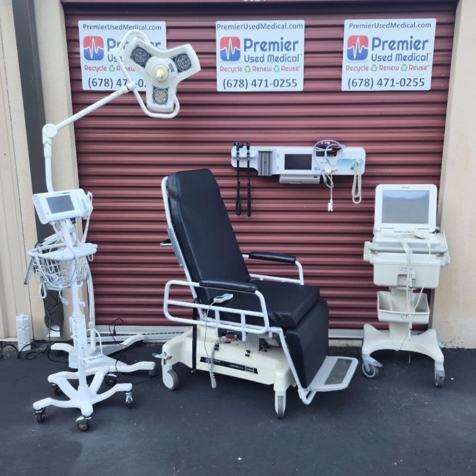 For Sale TRANSMOTION TMM4B STRETCHER CHAIR w New Black Upholstery Stretcher