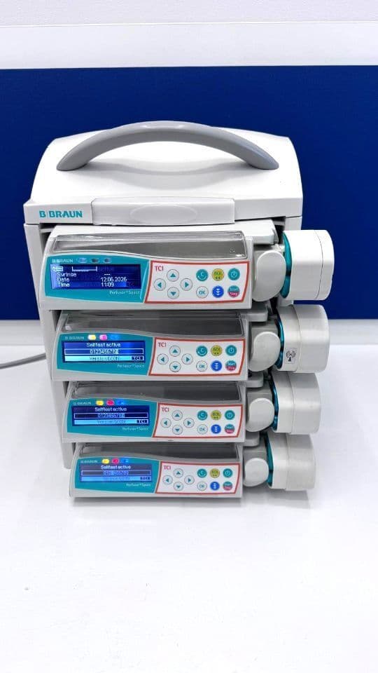 For Sale BRAUN Set of 4 Perfusor Space TCI in Space station Pump IV Infusion