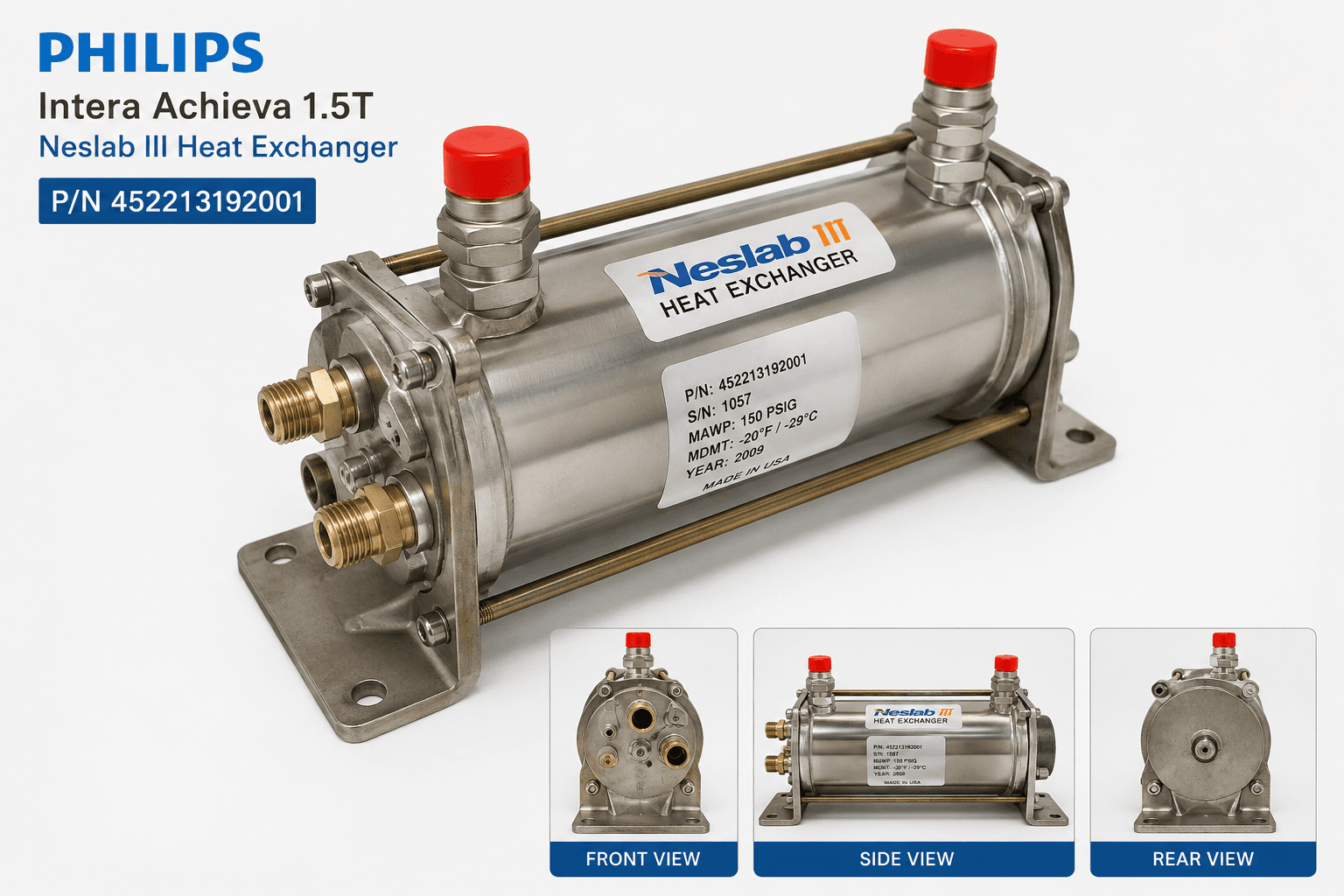 For Sale PHILIPS Intera Achieva 1.5T Neslab III Heat Exchanger MRI Scanner Parts P/N 452213192001